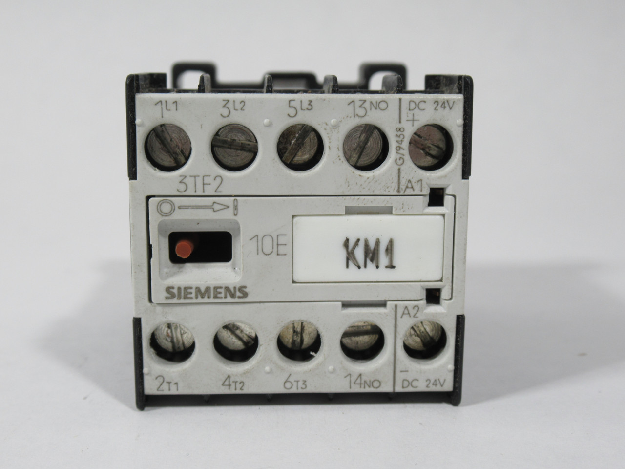 Siemens 3TF2010-0BB4 Mini Contactor 24VDC 3P 1NO 24VDC *MISSING LABEL* USED