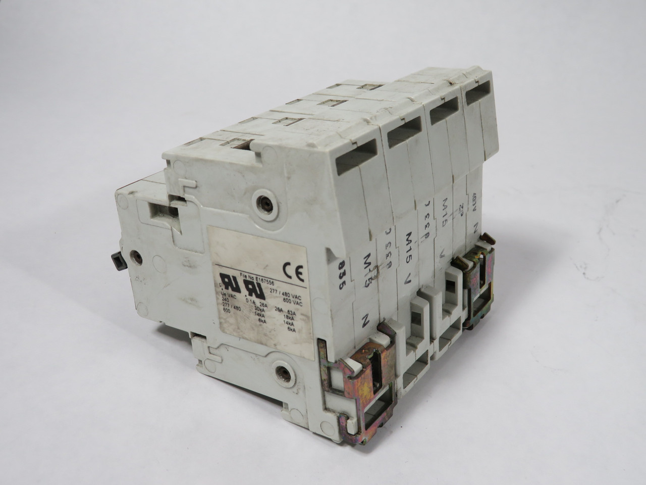 ABB S503-K15+AA 400 VUC Miniature Circuit Breaker 15A 230-400/690V 3-Pole USED