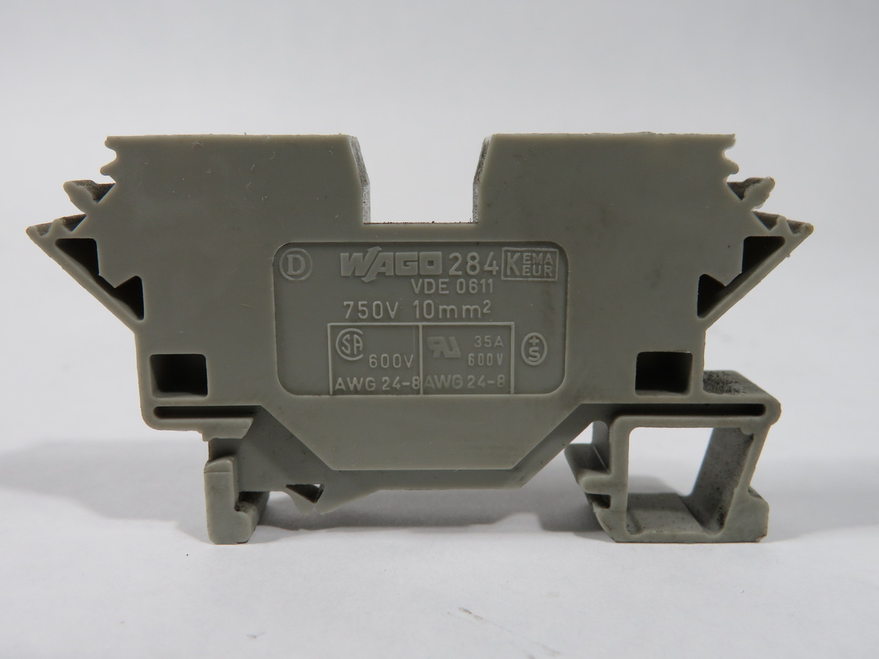 Wago 284-601 Terminal Block 750V 10mm Gray Lot of 20 USED