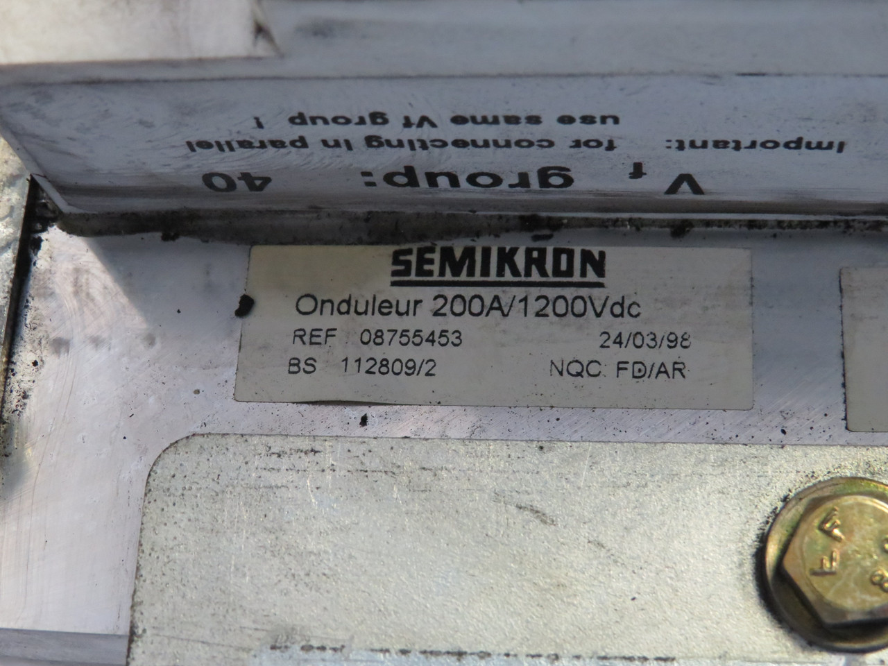 Semikron 08755453 Power Module Assembly C/W 3x SKiiP 592 GB170-270WTRD USED