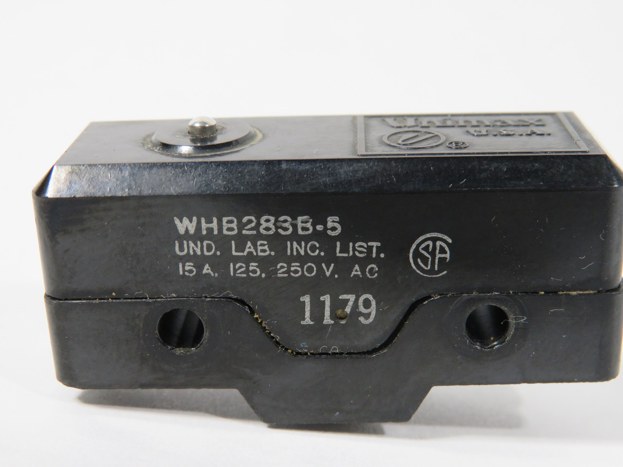 Unimax WHB283B-5 Snap Action Limit Switch 15A 125/250V USED