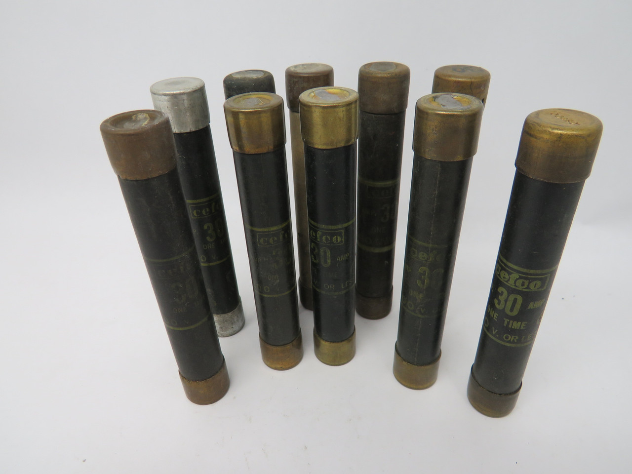 Cefco OT30/600 One Time Fuse 30A 600VAC Lot of 10 USED