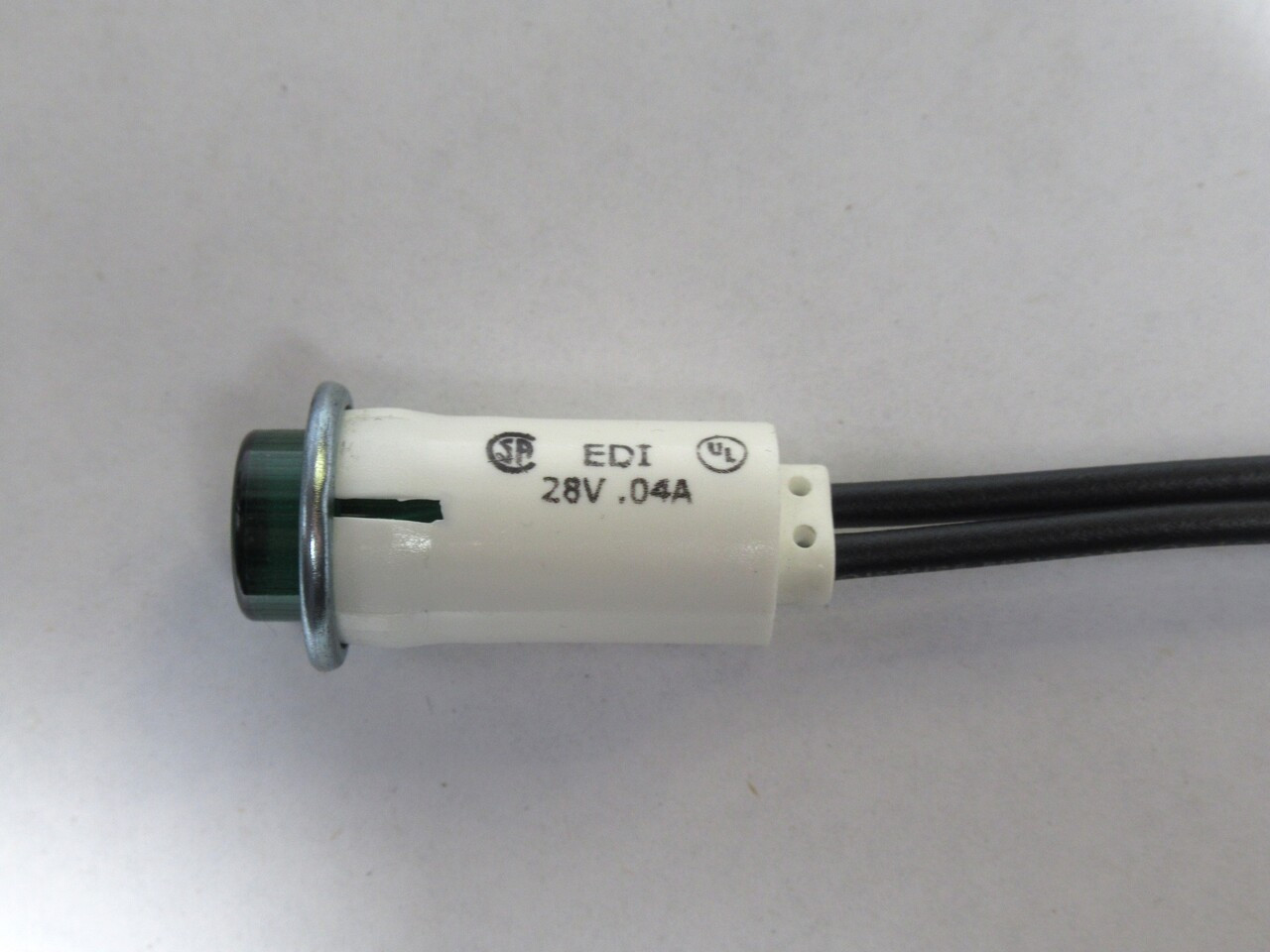 EDI 32RG18-2112-6 Pilot Light Green 28V .04A USED