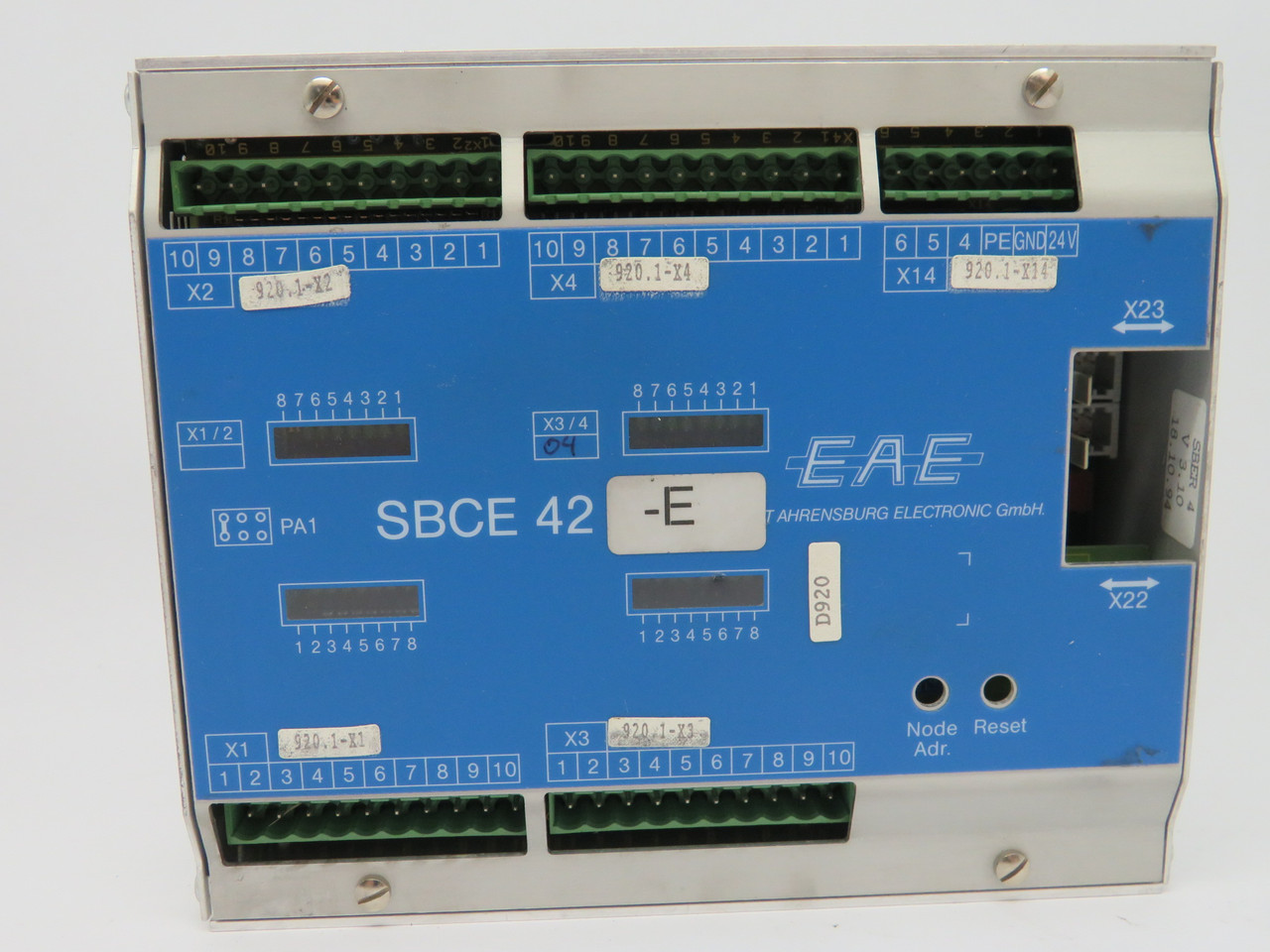 EAE SBCE-42-E Field Bus I/O Extension Module SBER4 V3.10 COS SCRATCH USED