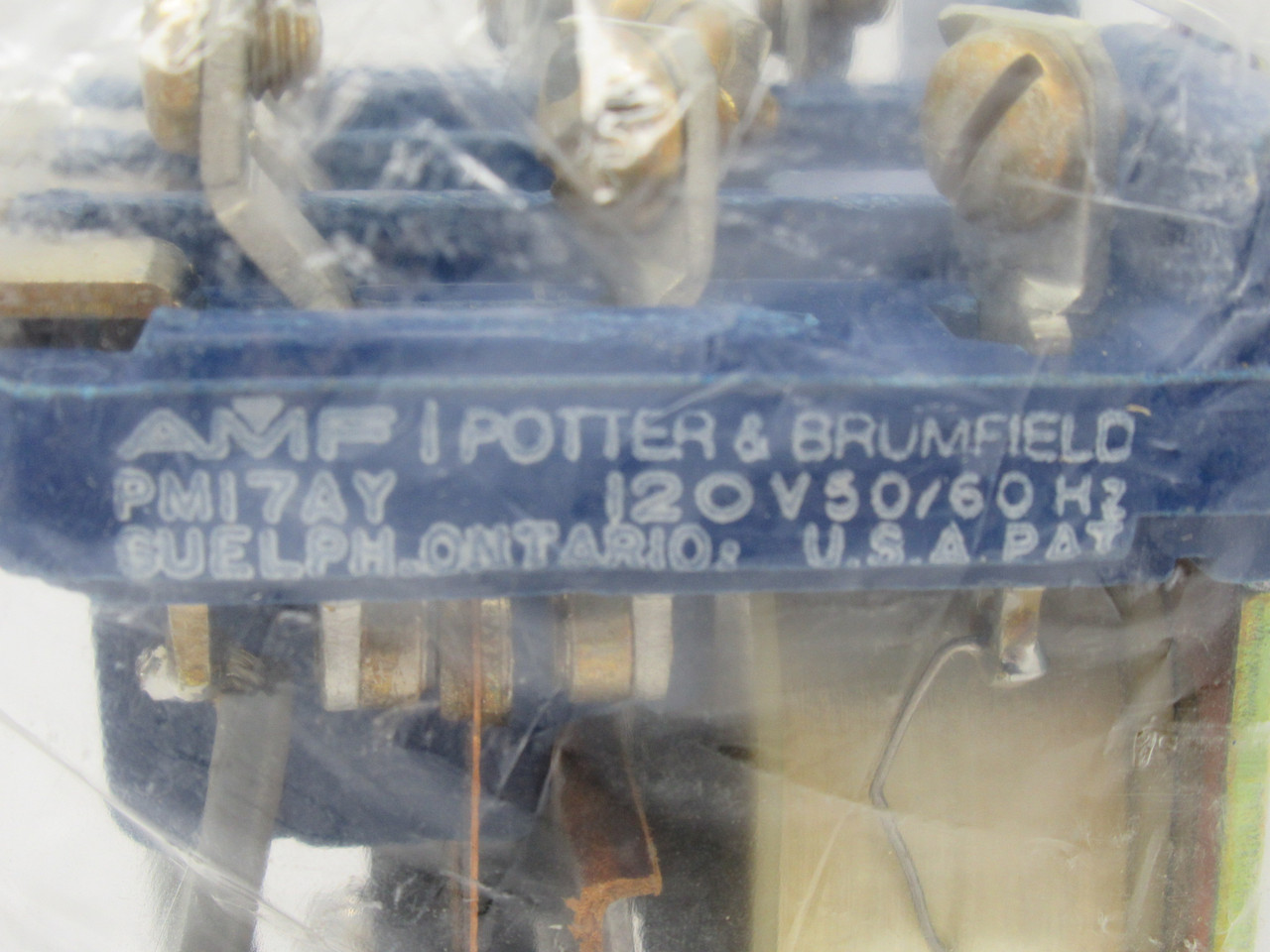 AMF Potter & Brumfield PM17AY-120V Open Style Power Relay 120VAC 50/60Hz NEW