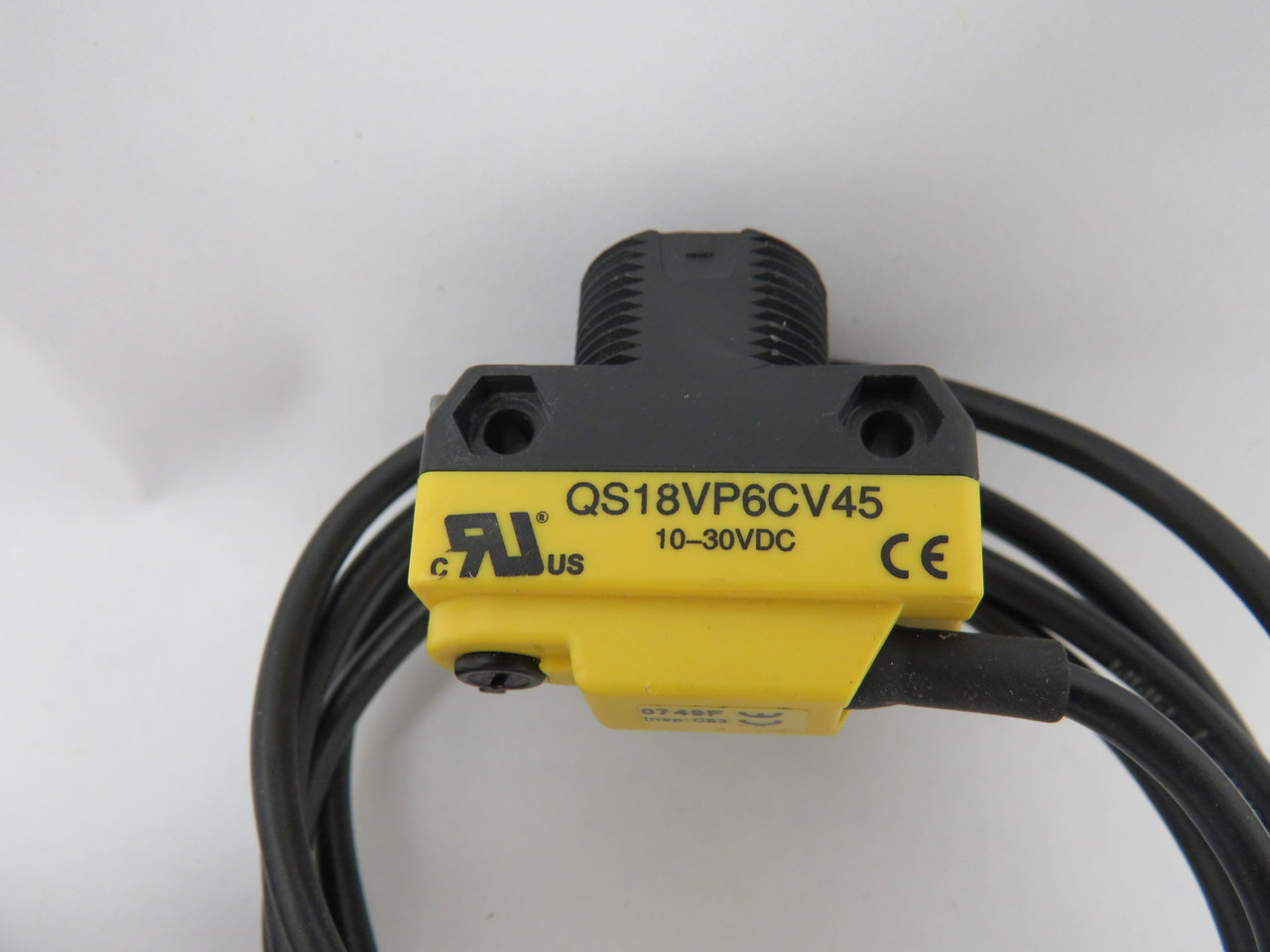 Banner QS18VP6CV45 Photoelectric Sensor 10-30VDC 43mm Adjusted Cable 3Pin USED