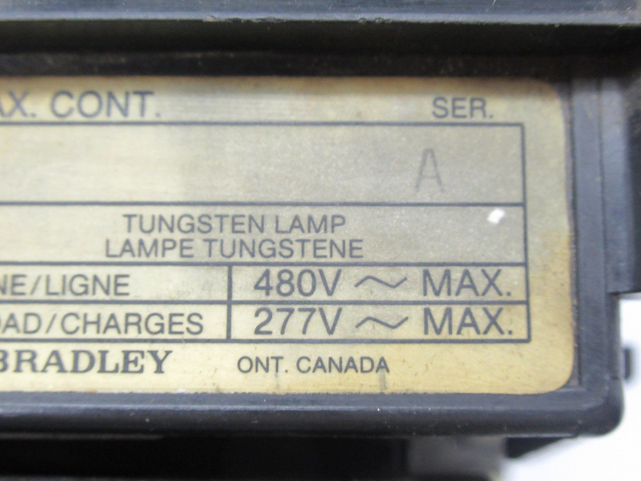 Allen-Bradley 500L-COD93 Lighting Contactor Ser. A 110/115-120V 50/60Hz 60A USED