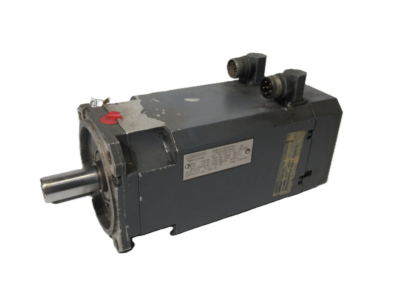 Siemens 1FT6062-6AH71-4AA0 Brushless Servo Motor 4500RPM 288V 3.6Nm COS DMG USED