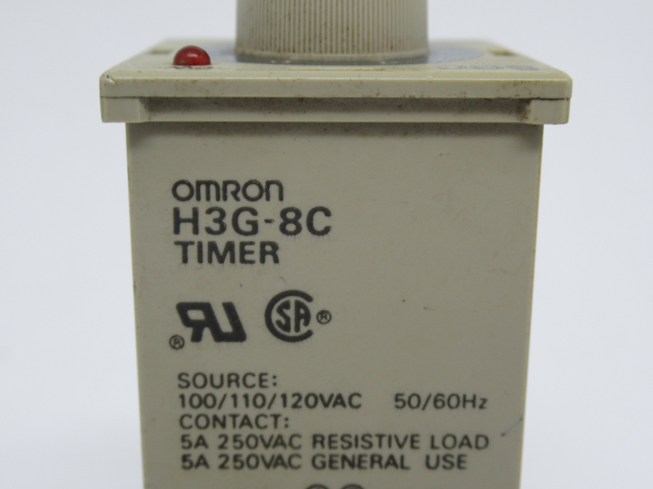Omron H3G-8C-100/110/120VAC-10S Solid State Timer 100/110/120VAC 0-10s USED