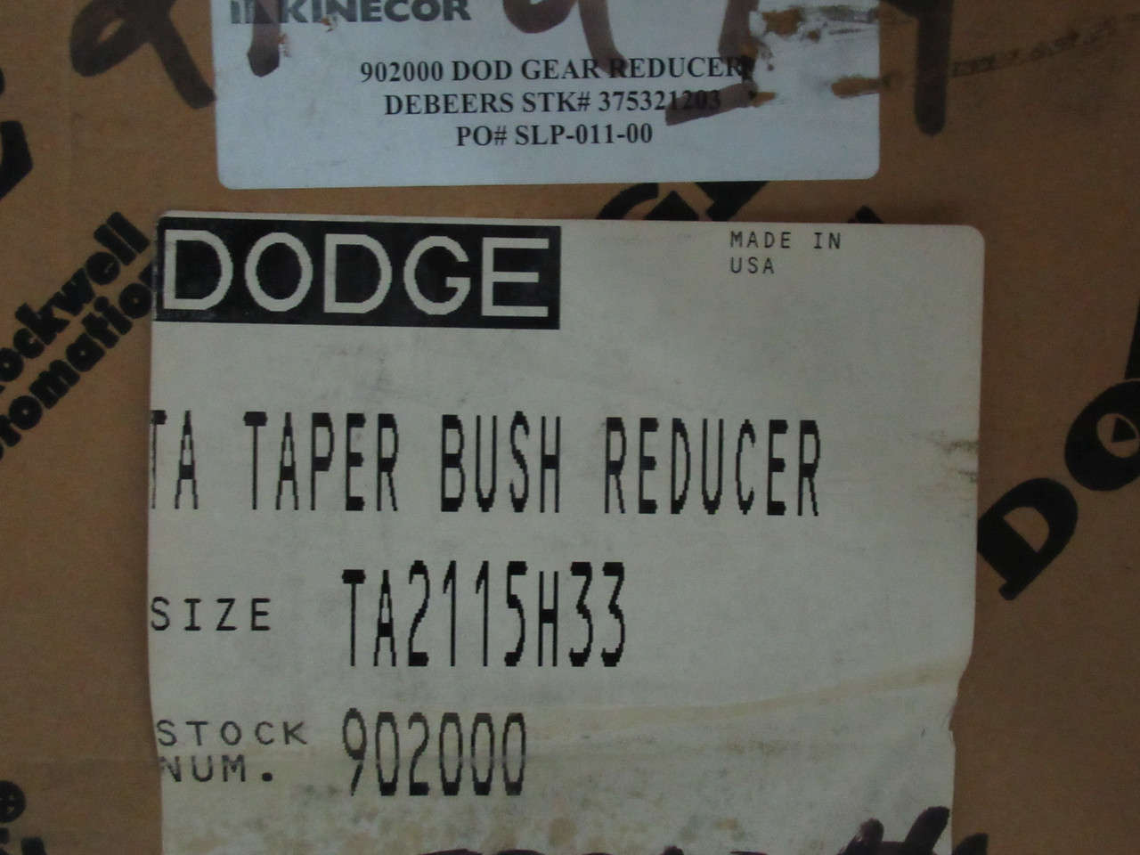 Dodge 902000 Torque-Arm II Tapered Bush Reducer 33.3:1 Ratio 3HP DMG BOX NEW