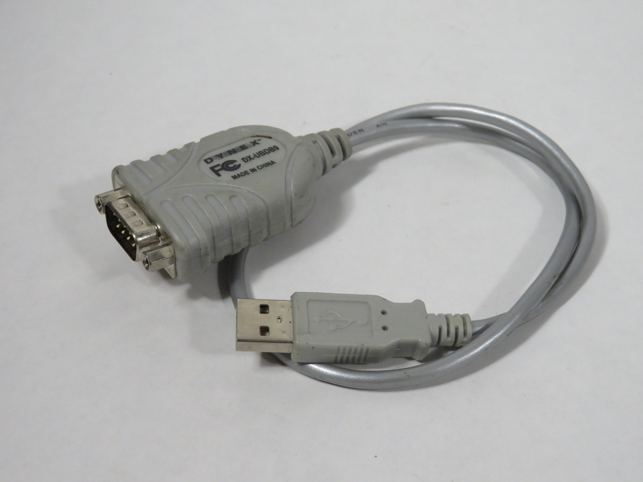 Dynex DX-UBDB9 Serial Adapter RS-232 to USB 1.1 Cable 17"L USED