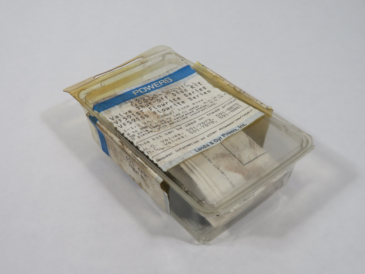 Powers 653-225 Valve Shut-Off Disc Kit for 1-1/2" VF591ST, -SD NEW