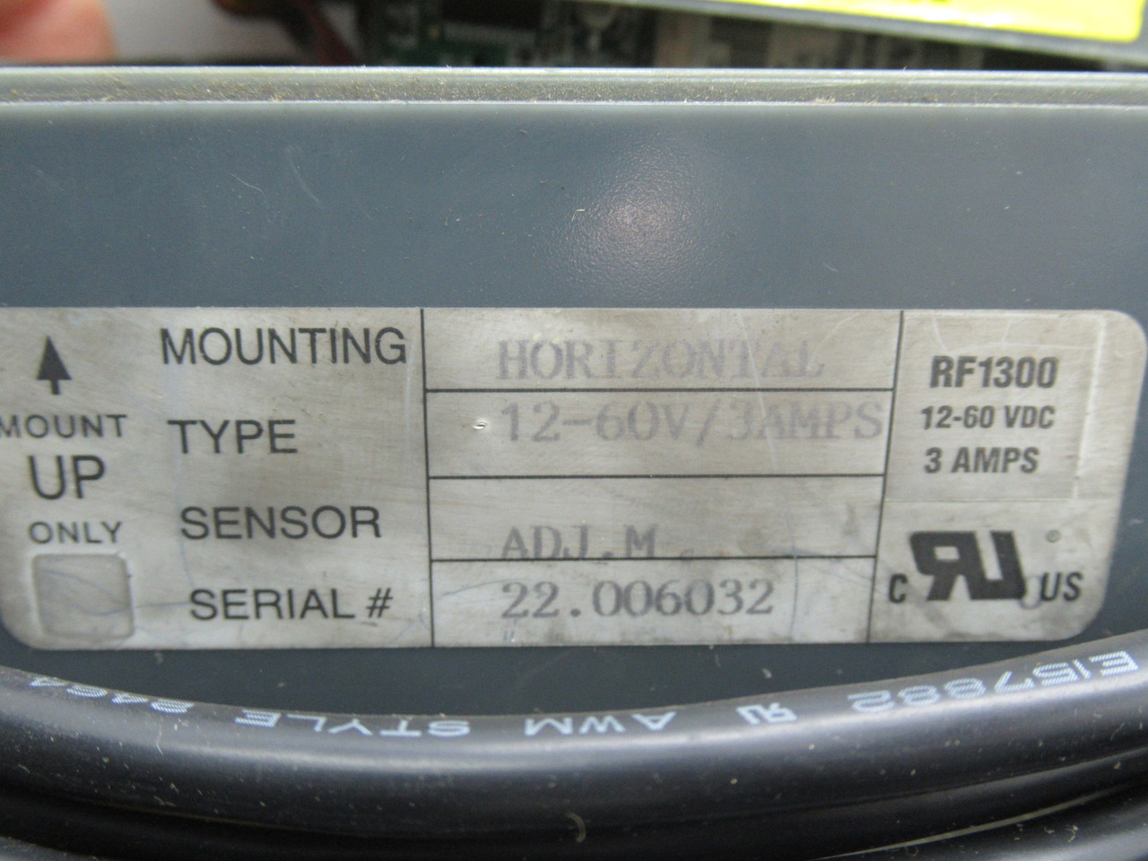 ShockWatch RF1300 Impact Manager RF Series 12-60V 3A ADJ.M Sensor USED