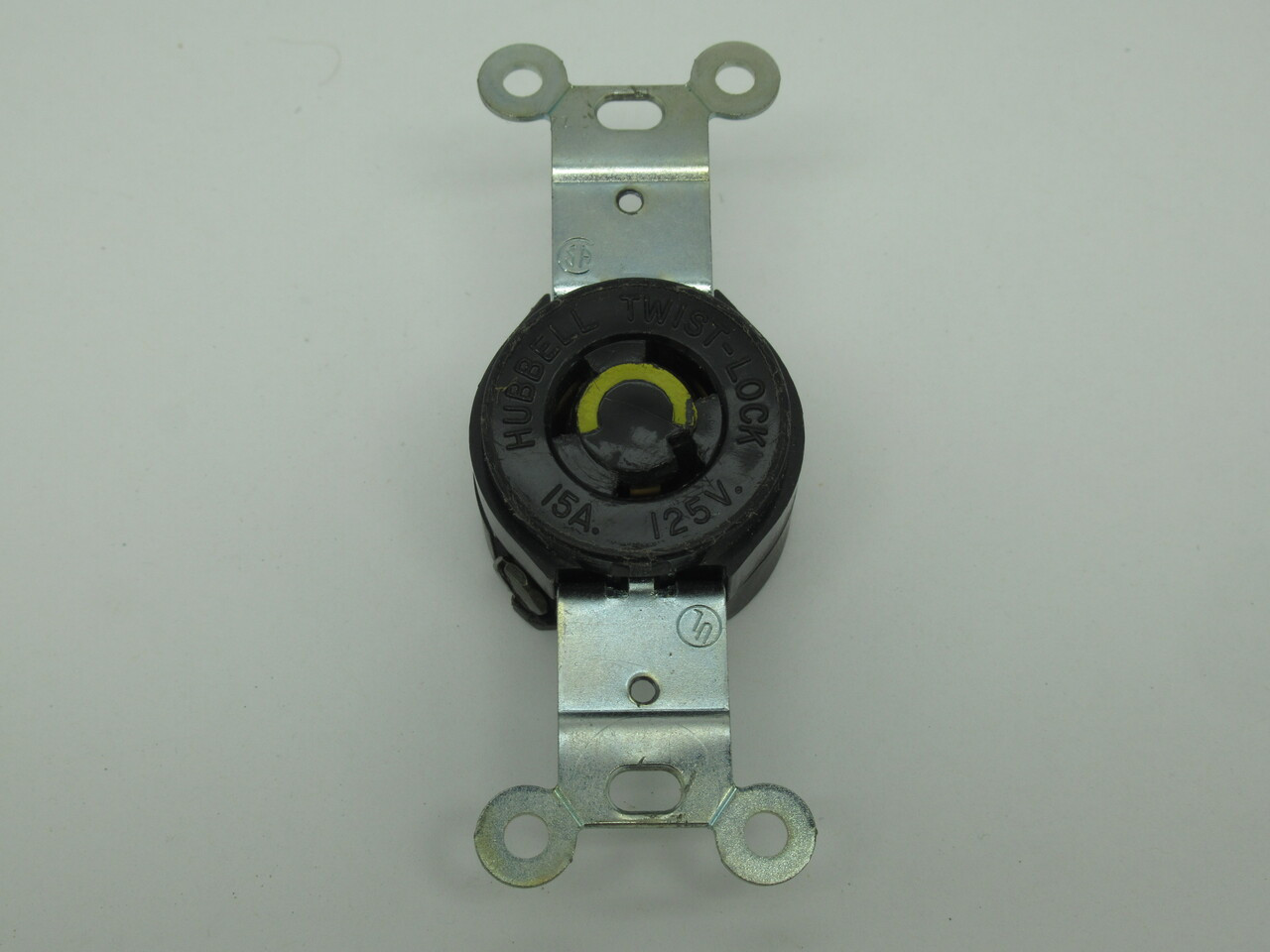 Hubbell HBL4713 Twistlock Receptacle 15A 125V 3W 2P *MISSING SCREWS* USED