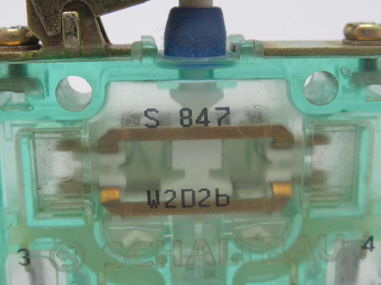 Schaltbau S847-W2D2B Snap Action Switch 10A@300/400V w/ Flat Tab Terminals USED