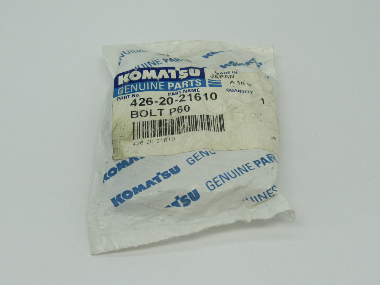 Komatsu 426-20-21610 Bolt P60 NWB