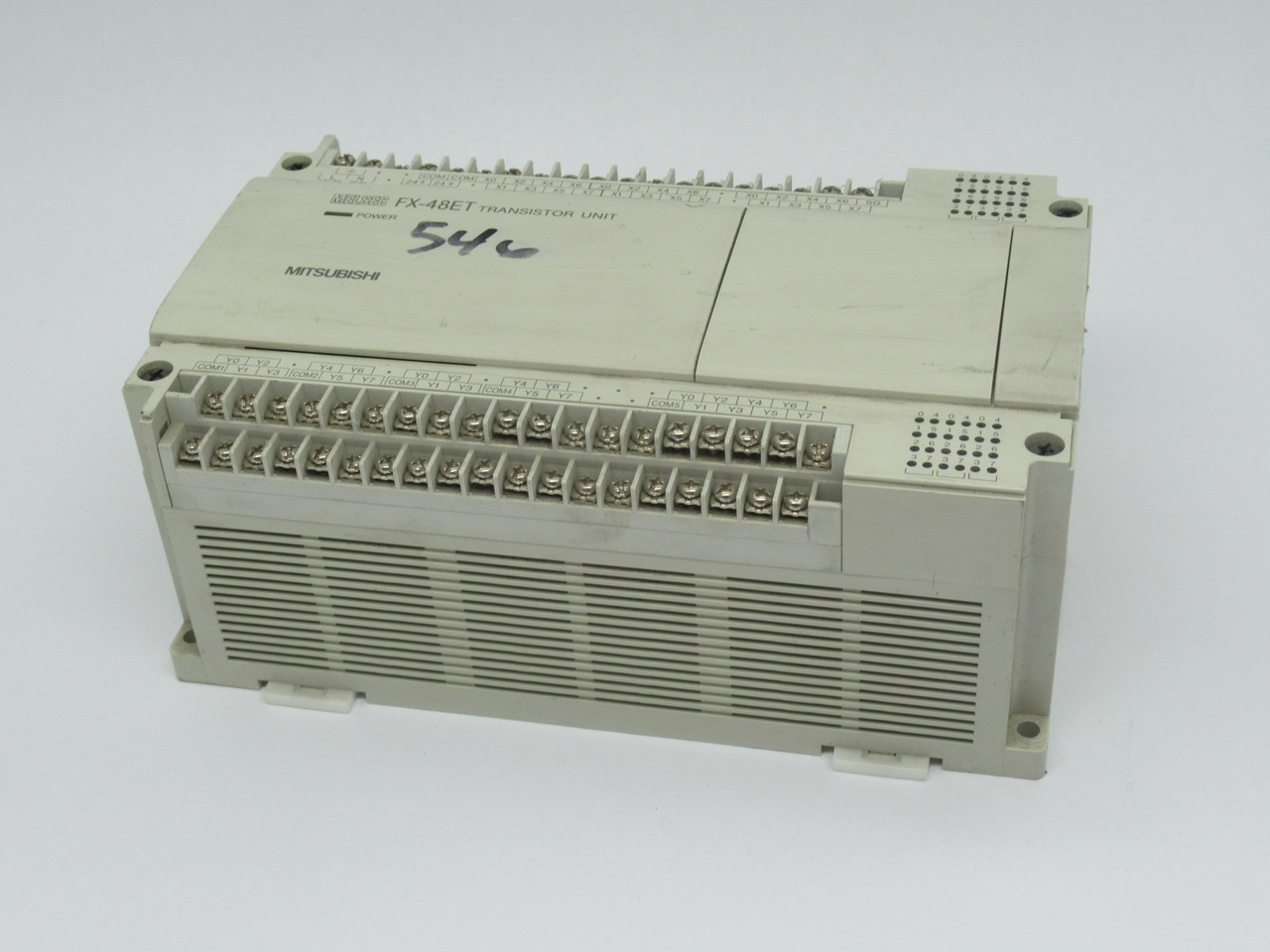 Mitsubishi FX-48ET Transistor Unit 85-264VAC 50/60Hz 50VA 5-30VDC 0.5A USED