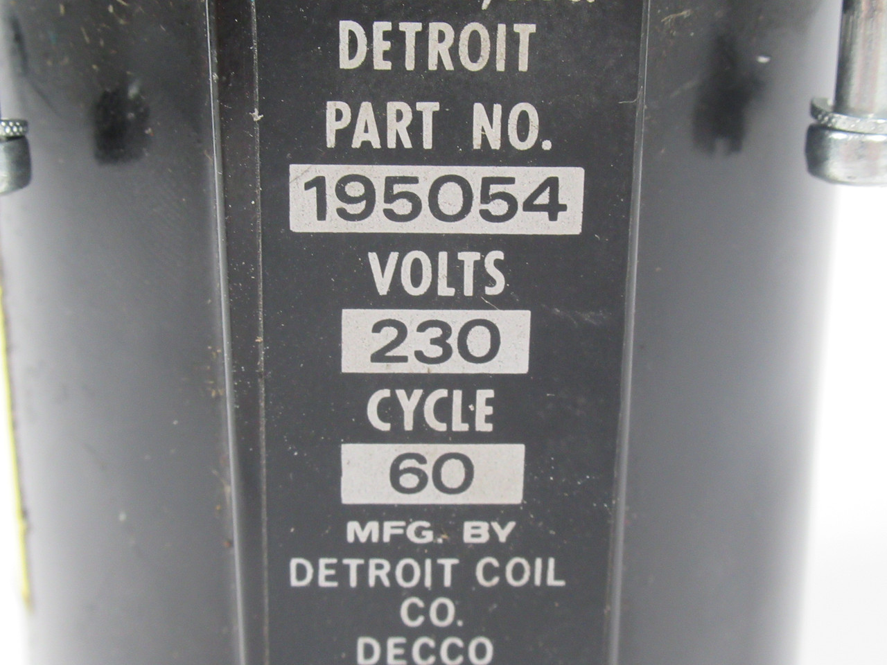 Vickers 195054 Solenoid Coil 230VAC 60Hz USED