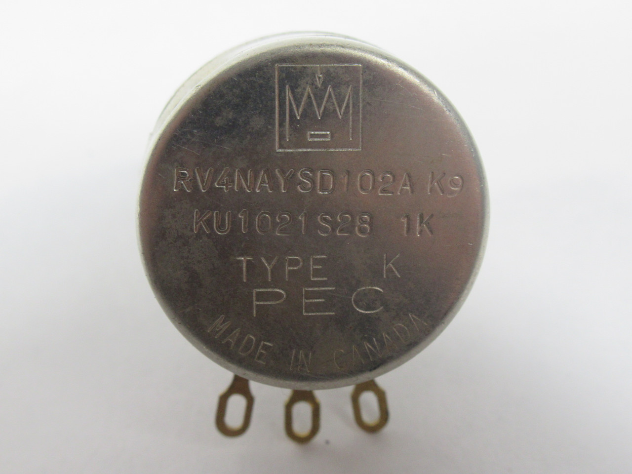 PEC RV4NAYSD102A Type K Potentiometer 1K Ohms USED