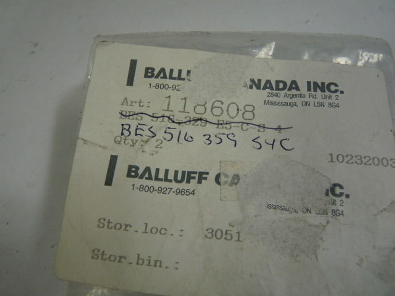 Balluff BES516-359-S4C Photoelectric Sensor ! NEW !