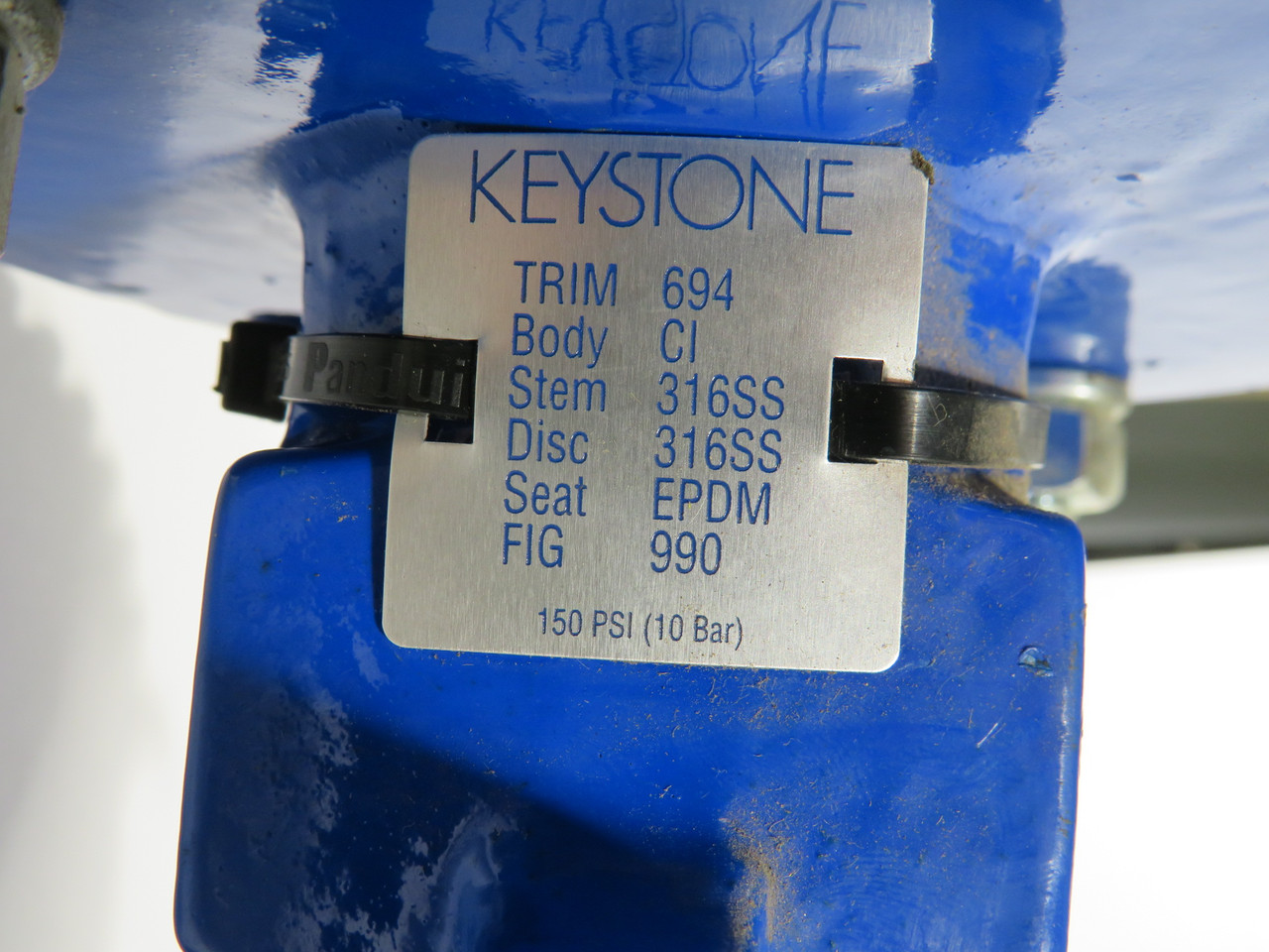 Keystone 694-703-100-990-026 Wafer Butterfly Valve DN250 10" SHELF WEAR NOP