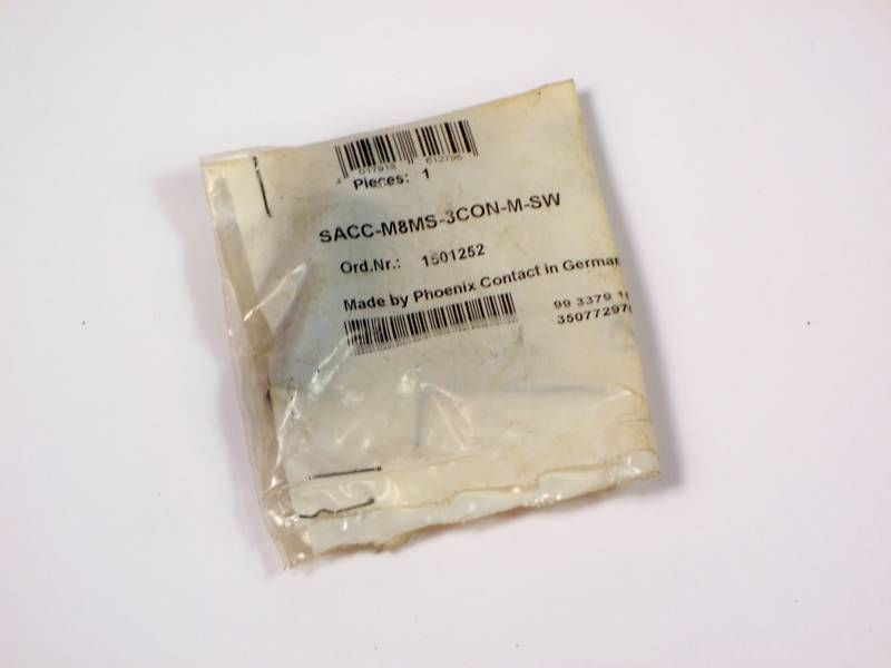 Phoenix Contact 1501252 SACC-M8MS-3CON-M-SW Cable Connector NWB