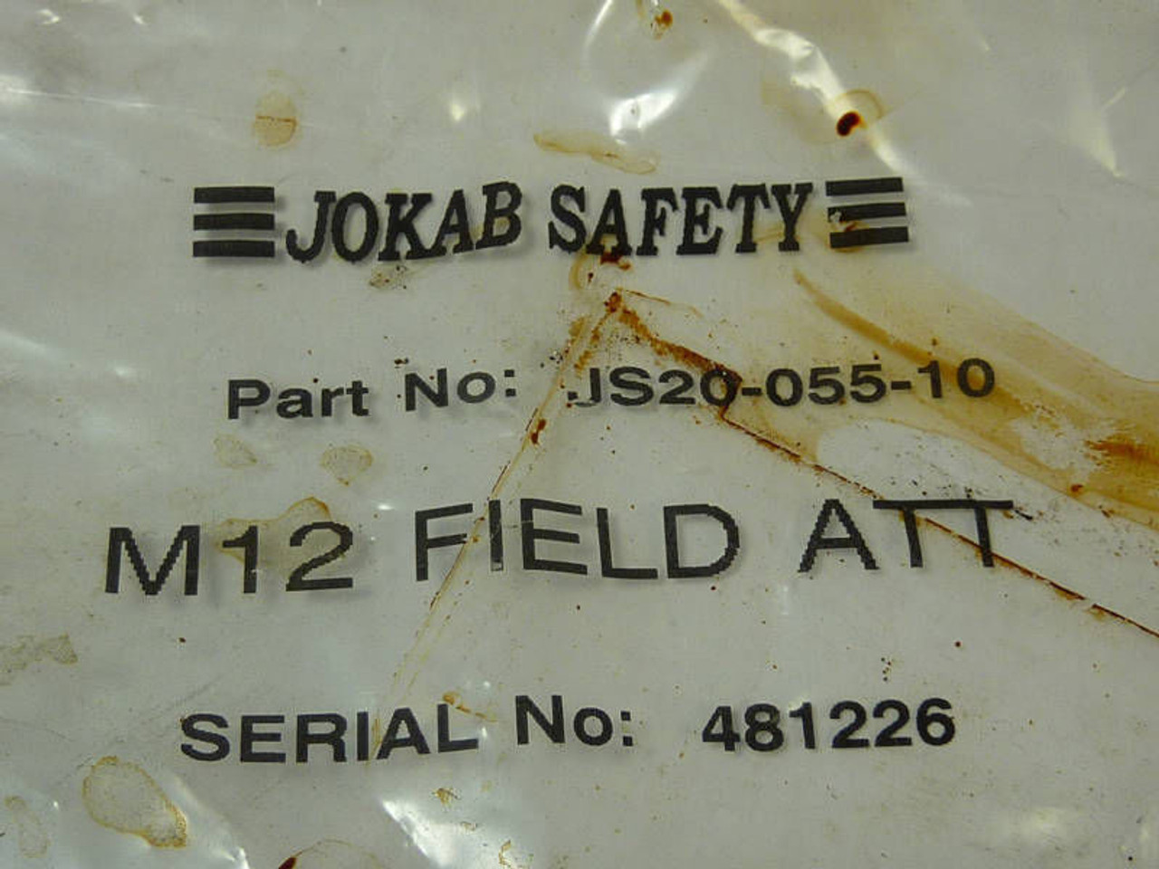 Jokab Safety JS20-055-10 M12 Field Attachment Socket Connector 4Pin NWB