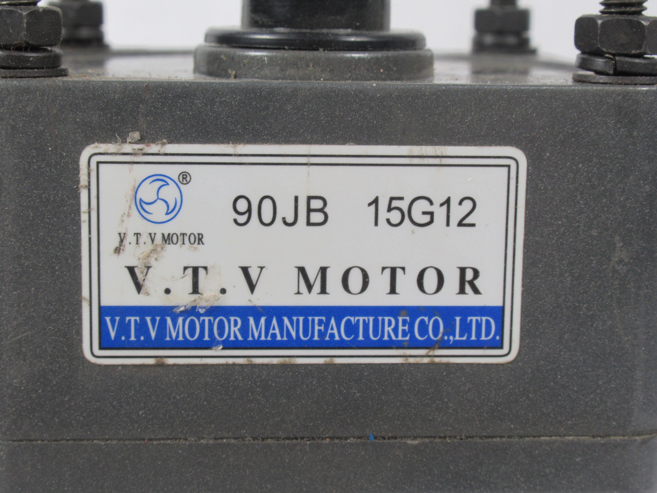 VTV Y90-60 Gearmotor 15:1 60W 1300/1550RPM 220V 3Ph 0.5A 50/60Hz USED