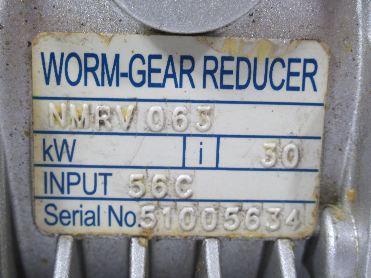 Motovario NMRV-063 Worm Gear Reducer 30:1 Ratio USED