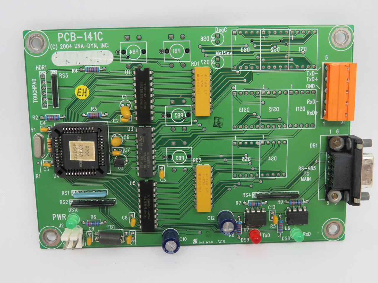 UNA-DYN PCB-141C Control Board COSMETIC DAMAGE USED