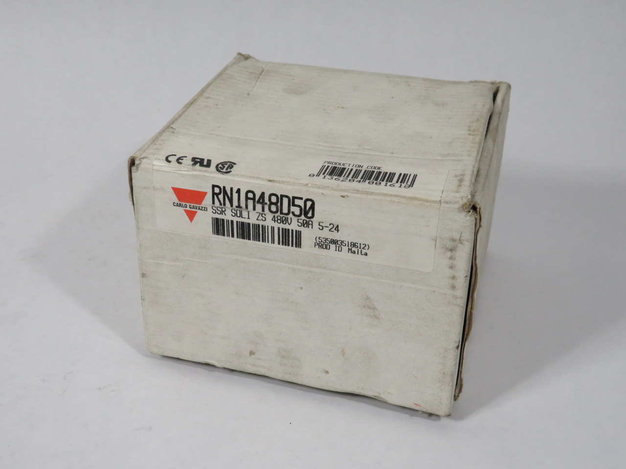 Carlo Gavazzi RN1A48D50 Solid State Relay Contactor 480V 5-32VDC 50A NEW