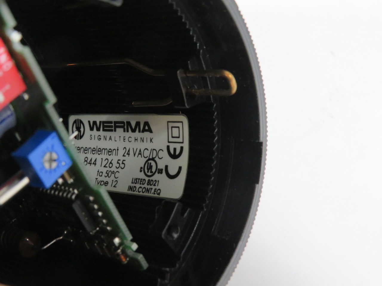 Werma 844-126-55 Siren Module 24VAC/DC 8 Tones 100dB USED