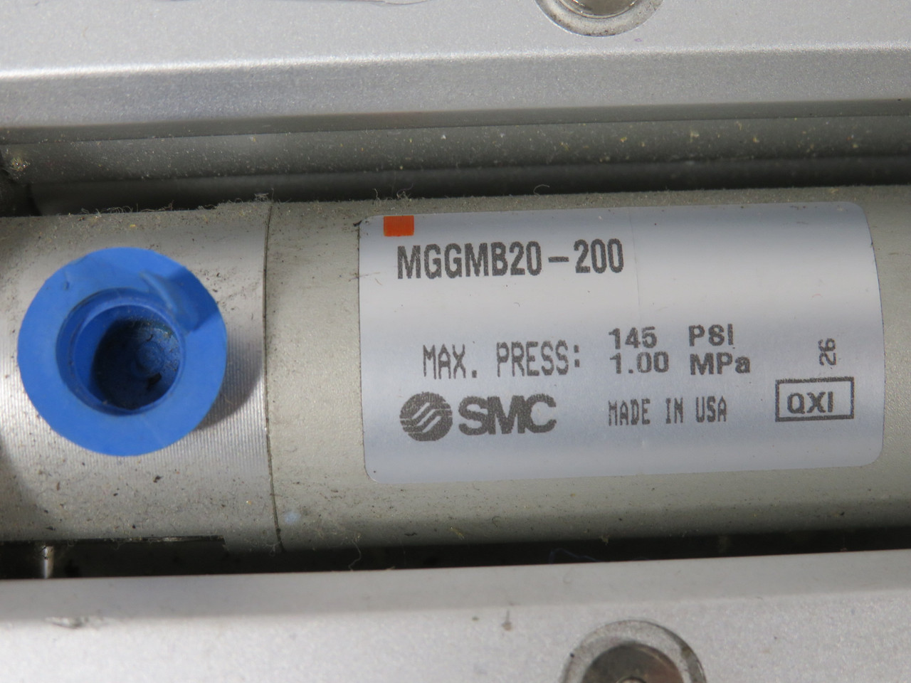 SMC MGGMB20-200 Guided Cylinder 20mm Bore 200mm Stroke 145 psi 1.0MPa USED