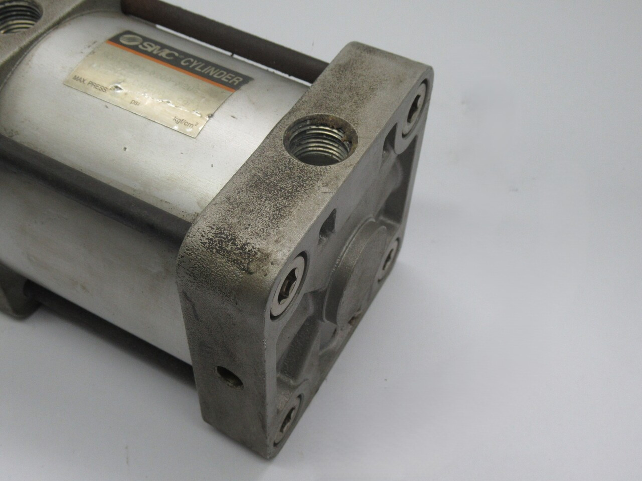 SMC NCA1R400-0200-X2US Medium Duty Air Cylinder 4" Bore 2" Stroke USED