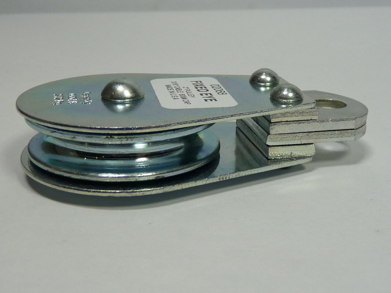 Block Division 02068 Cable Pulley 2” 600lb Capacity Fixed Eye For 3/16” Cables NOP