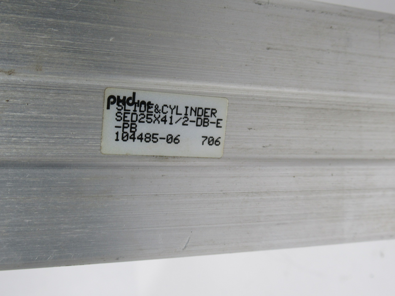 Phd SED25X41/2-DB-E-PB Versatile Thruster Slide 1-3/8" Cylinder Bore USED