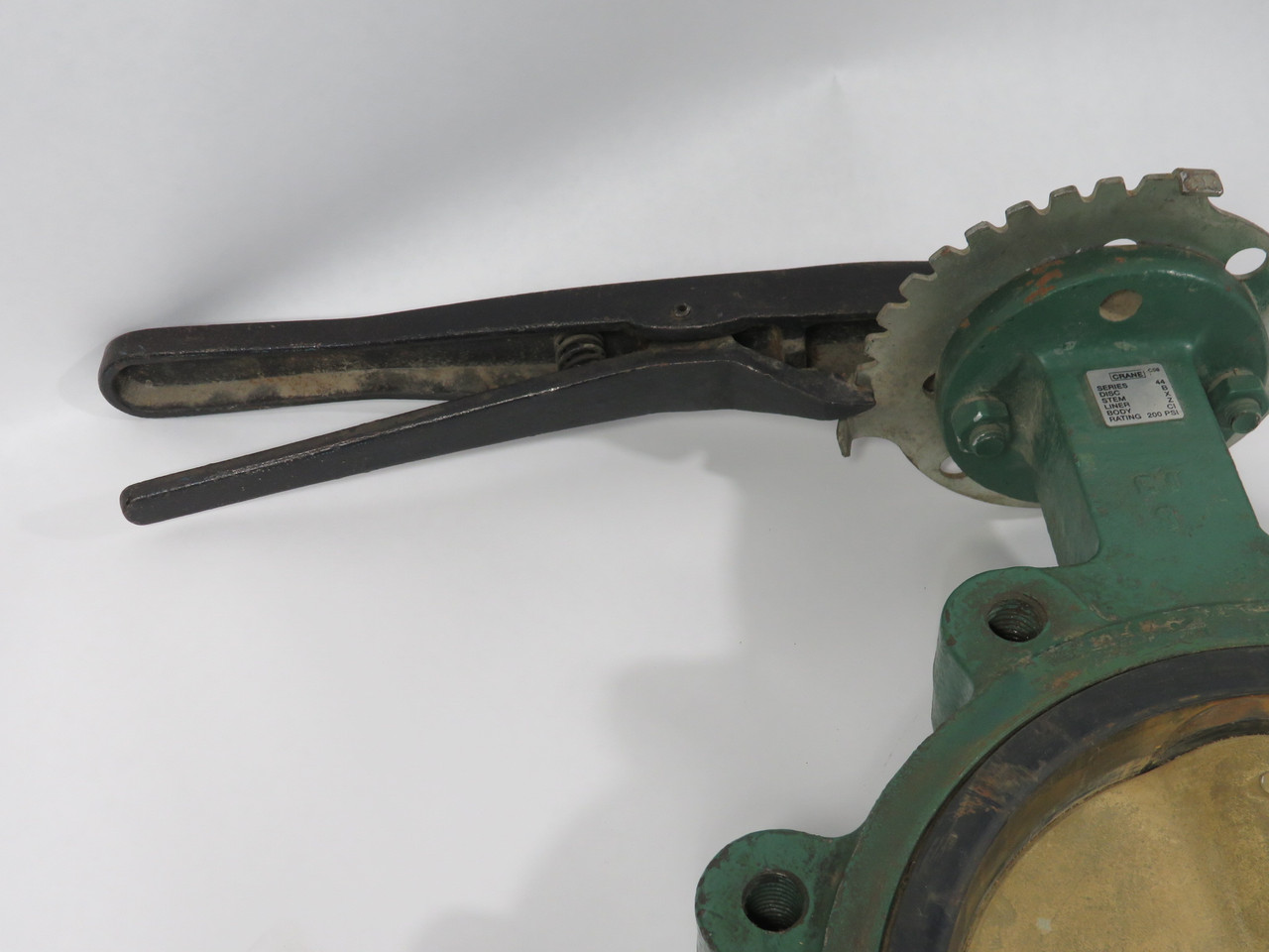 Crane Series44 Butterfly Valve 8-Bolt Flange 200 psi 4.5" USED