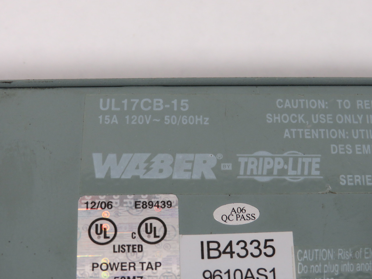 Tripp Lite UL17CB-15 Industrial Power Strip 9-Outlet 15A 120V 14' Cable USED