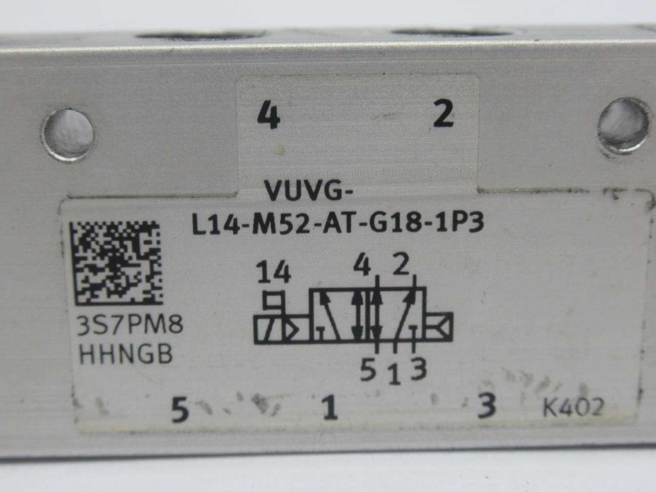 Festo 566499 VUVG-L14-M52-AT-G18-1P3 Solenoid Valve 5/2 24VDC 2.5-8 bar USED