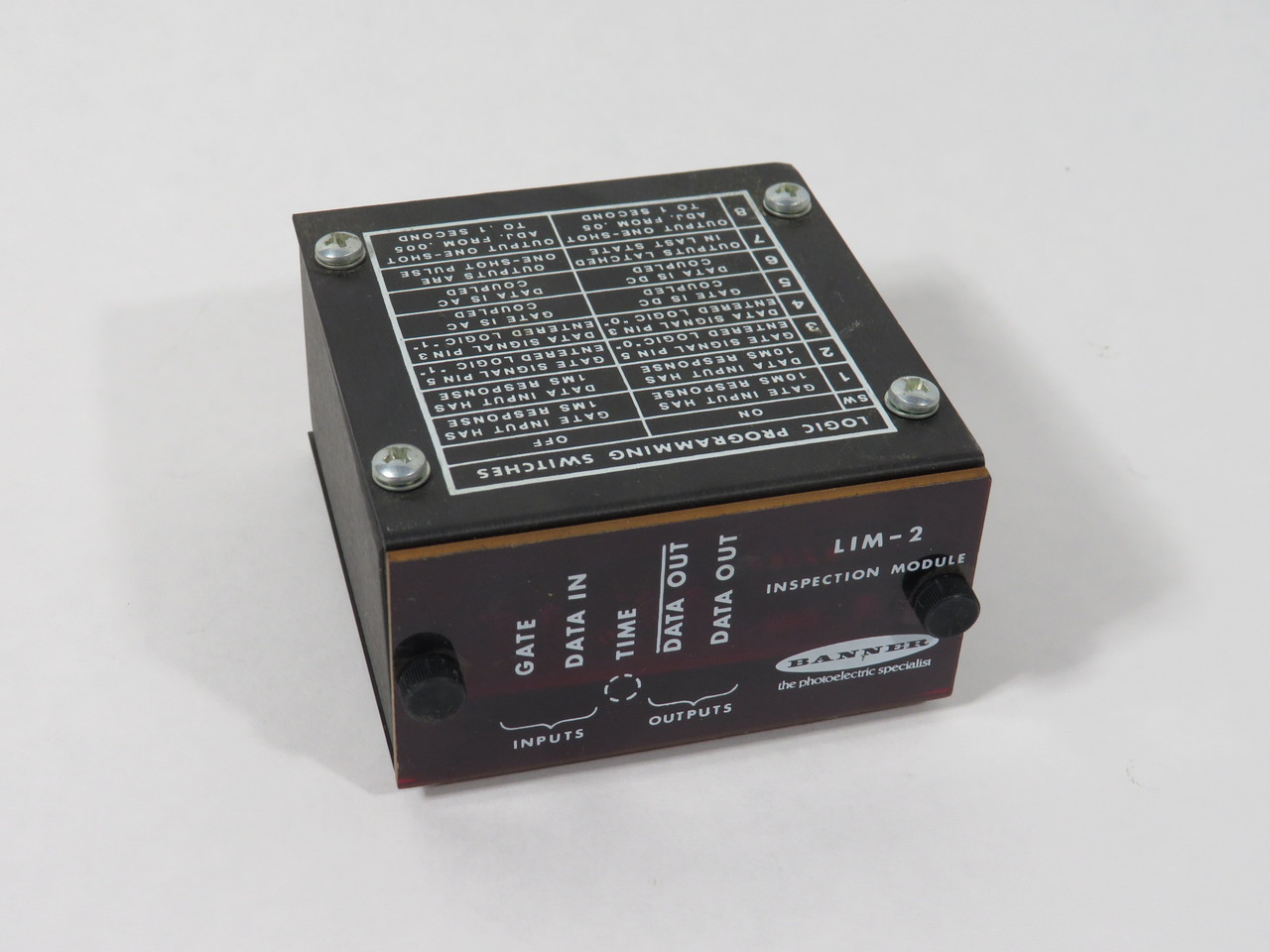 Banner LIM-2 Logic Inspection Module 10-30VDC 150mA 8-Pin USED