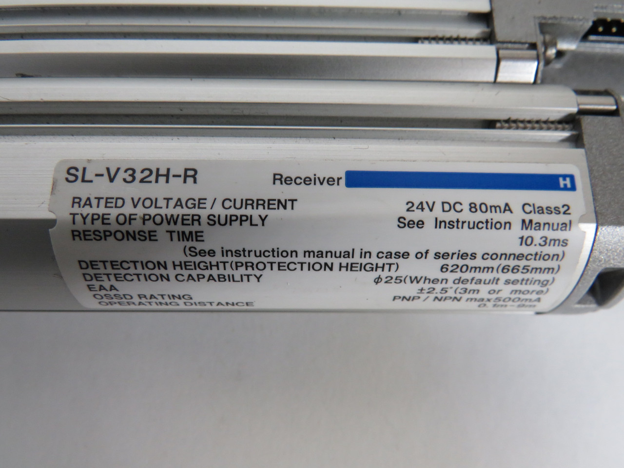 Keyence SL-V32H Safety Light Curtain Receiver/Transmitter 24VDC USED