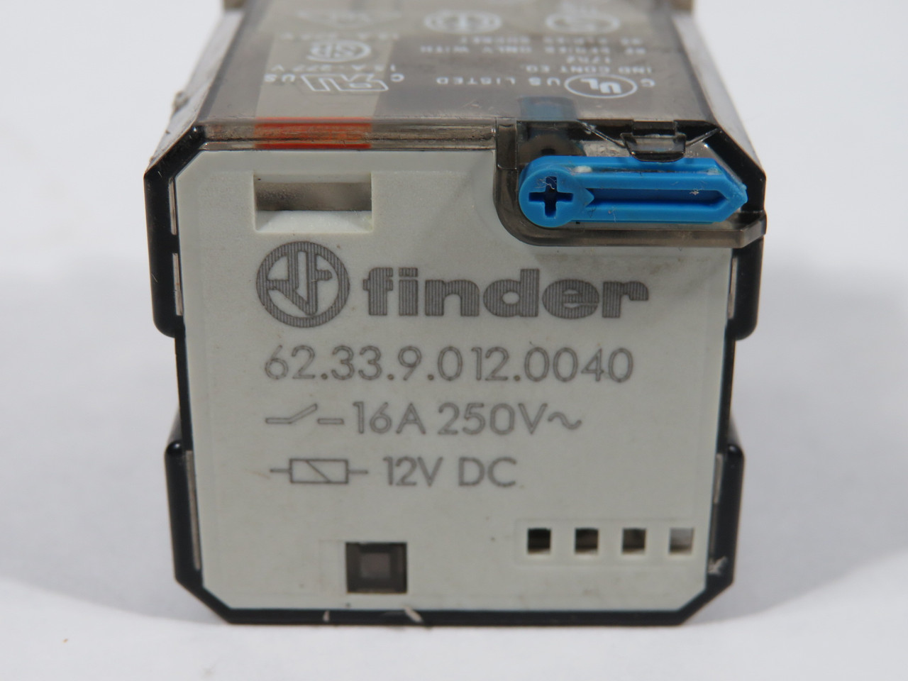 Finder 62.33.9.012.0040 Plug-In Power Relay 12VDC 16A@250VAC 11-Blade USED