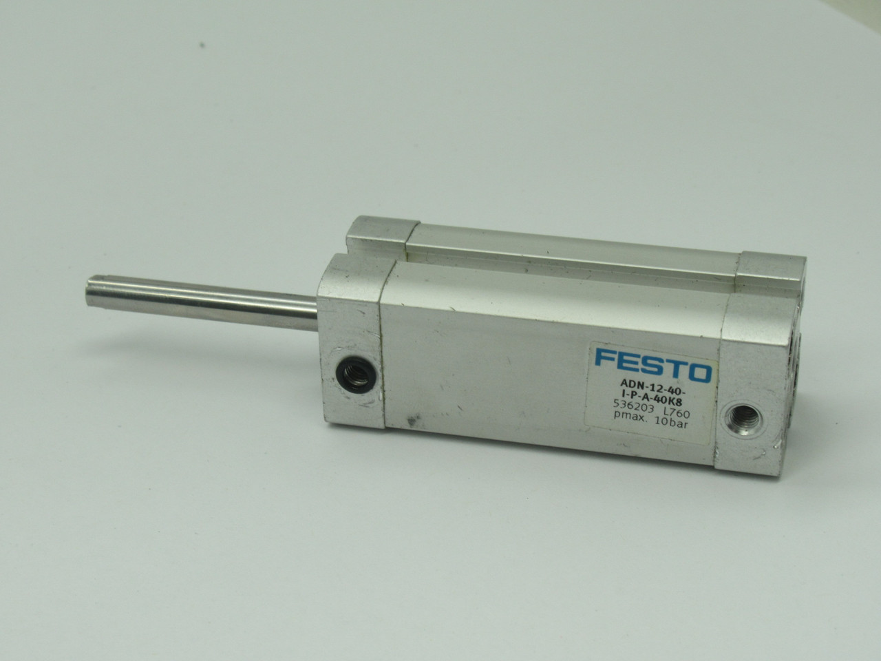 Festo 536203 ADN-12-40-I-P-A-40K8 Compact Air Cylinder 12mm B 40mm Stroke USED