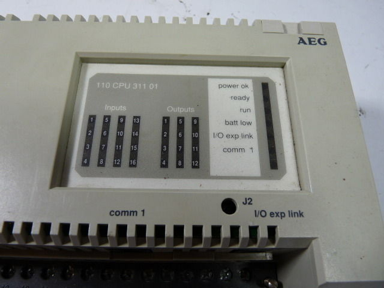 Modicon 110CPU31101 CPU Module Micro AC 115VAC USED