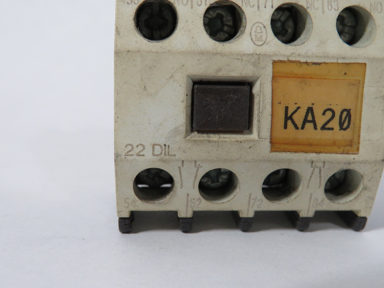 Moeller 22DIL Auxiliary Contact Block 2NO 2NC 600V 15A USED