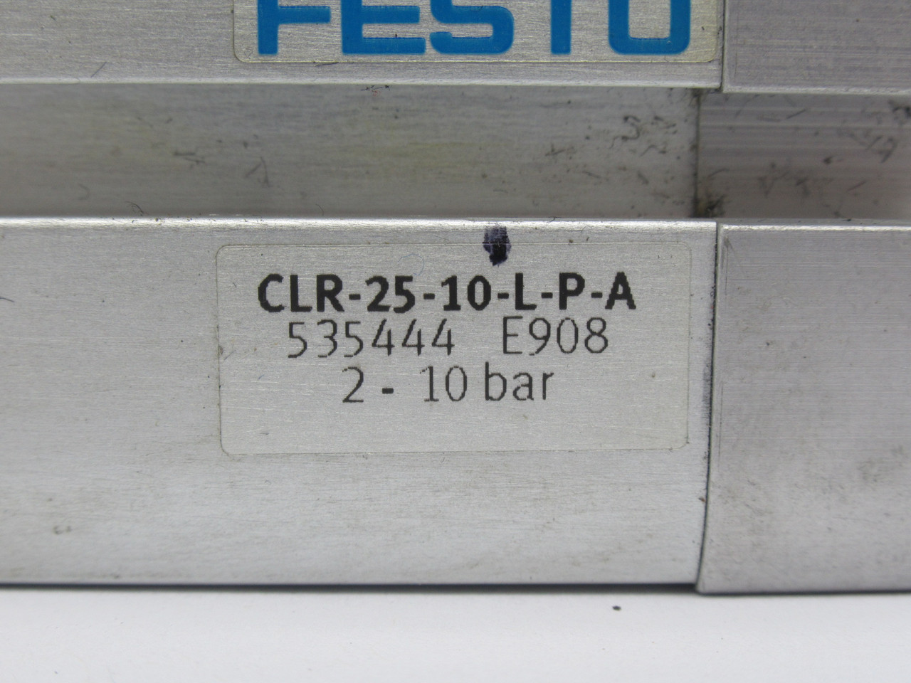 Festo 535444 CLR-25-10-L-P-A Linear/Swivel Clamp Cylinder 25mm B 10mm S USED