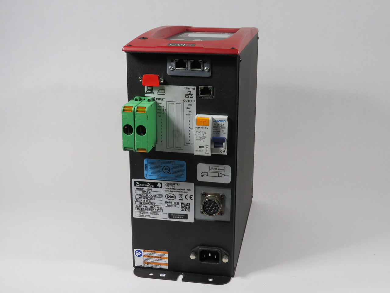 Desoutter CVIR II Screwdriver Controller 0.6-27Nm 1.5kW 115/230V 50/60Hz USED