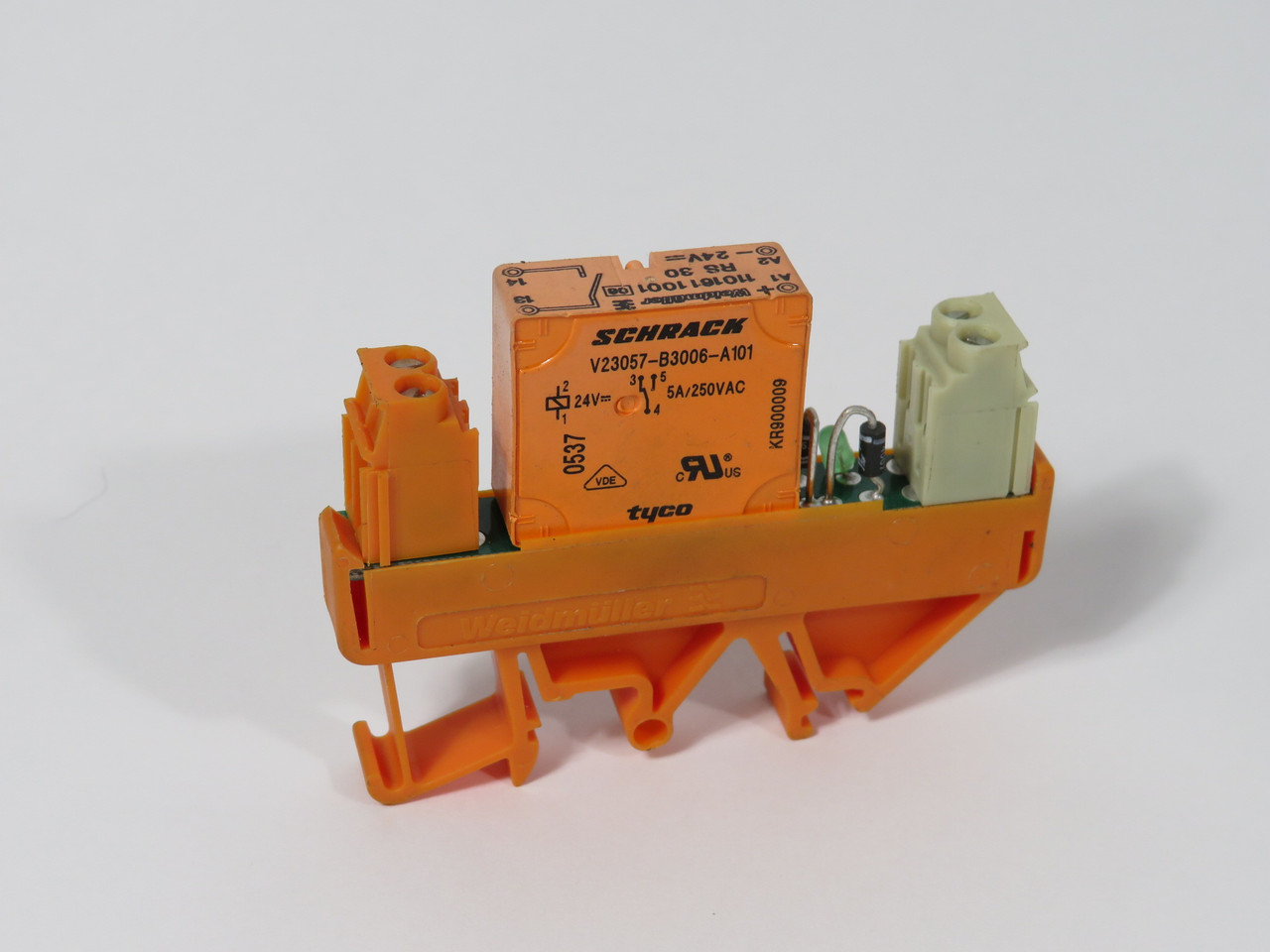 Weidmuller RS 30 24VDC LD LP 1A Relay Module 24VDC 5A@250V USED
