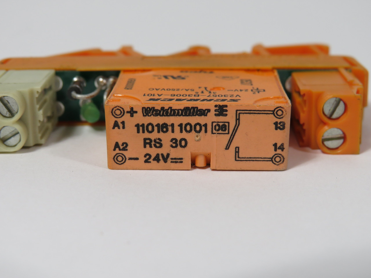Weidmuller RS 30 24VDC LD LP 1A Relay Module 24VDC 5A@250V USED