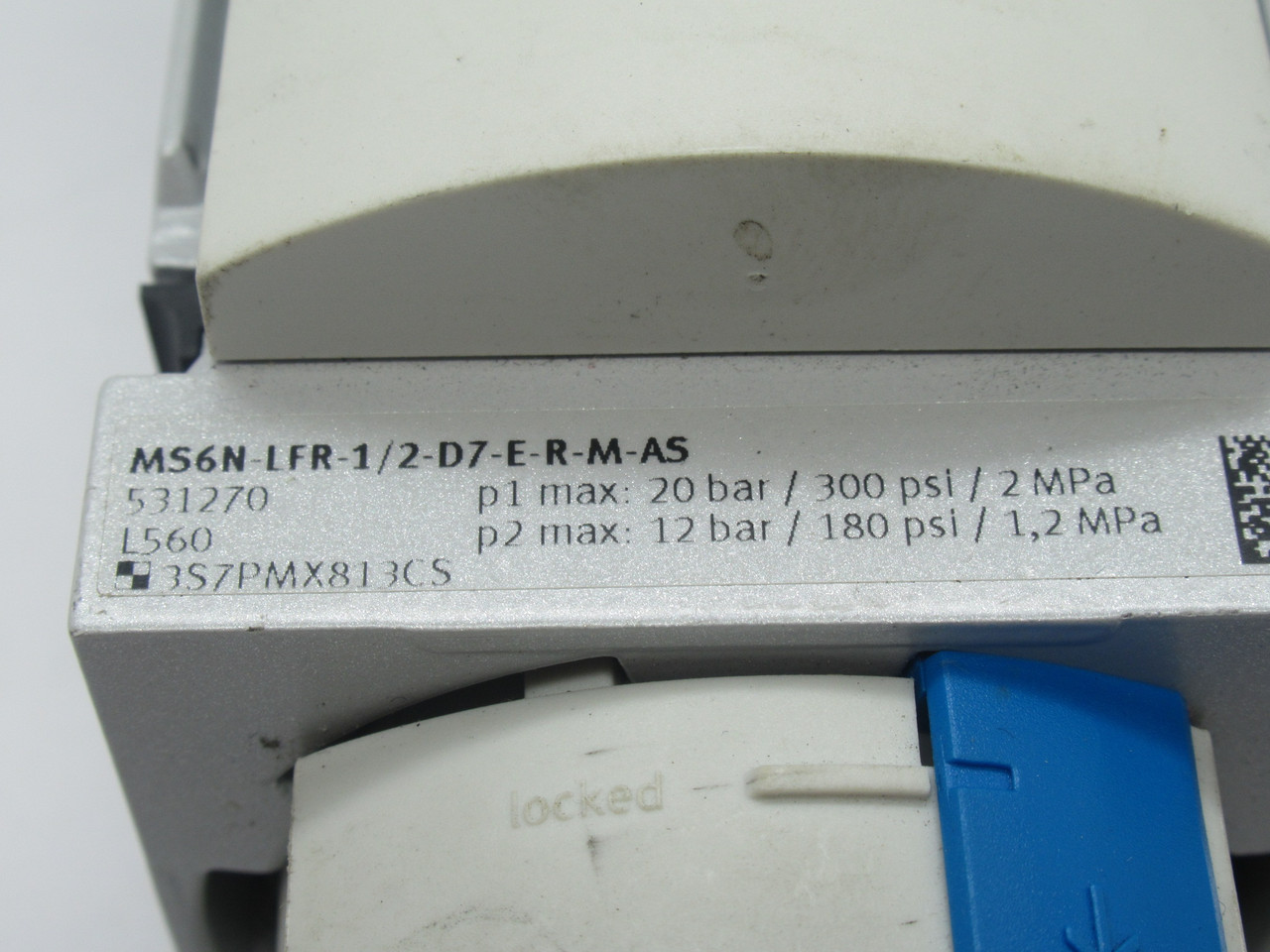 Festo 531270 MS6N-LFR-1/2-D7-E-R-M-AS Filter Regulator w/ Gauge 0-200 psi USED